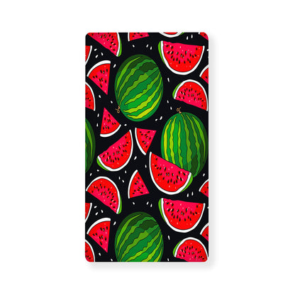 Black Watermelon Pieces Pattern Print Baby Crib Sheet