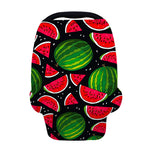 Black Watermelon Pieces Pattern Print Baby Seat Cover