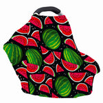 Black Watermelon Pieces Pattern Print Baby Seat Cover