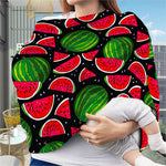 Black Watermelon Pieces Pattern Print Baby Seat Cover