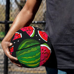 Black Watermelon Pieces Pattern Print Basketball