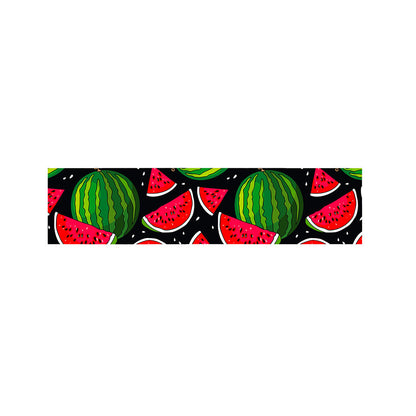 Black Watermelon Pieces Pattern Print Bed Runner