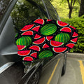 Black Watermelon Pieces Pattern Print Car Side Mirror Covers