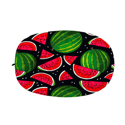 Black Watermelon Pieces Pattern Print Car Side Mirror Covers