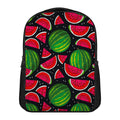 Black Watermelon Pieces Pattern Print Casual Backpack