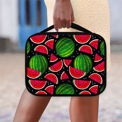 Black Watermelon Pieces Pattern Print Classic Bible Case