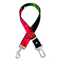 Black Watermelon Pieces Pattern Print Dog Seat Belt