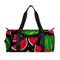 Black Watermelon Pieces Pattern Print Gym Bag