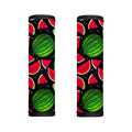 Black Watermelon Pieces Pattern Print Handle Covers