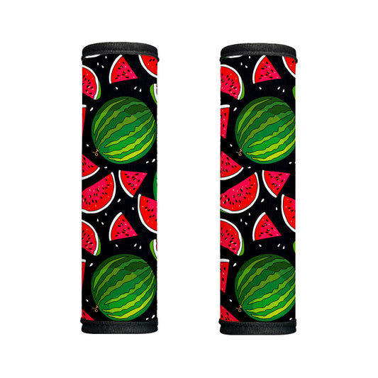 Black Watermelon Pieces Pattern Print Handle Covers
