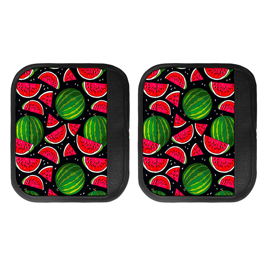 Black Watermelon Pieces Pattern Print Handle Covers