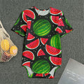 Black Watermelon Pieces Pattern Print Men's Bodysuit