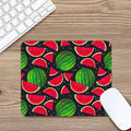 Black Watermelon Pieces Pattern Print Mouse Pad
