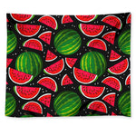 Black Watermelon Pieces Pattern Print Tapestry