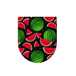 Black Watermelon Pieces Pattern Print Toilet Lid Cover