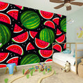 Black Watermelon Pieces Pattern Print Wall Sticker