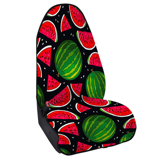 Black Watermelon Pieces Pattern Print Waterproof Car Seat Cover