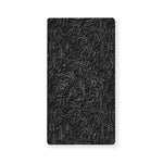 Black Western Damask Floral Print Baby Crib Sheet