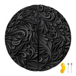 Black Western Damask Floral Print Basketball