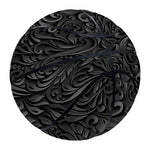 Black Western Damask Floral Print Basketball