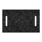 Black Western Damask Floral Print Golf Cart Seat Cover