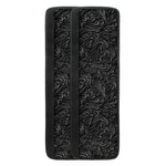 Black Western Damask Floral Print Refrigerator Handle Covers