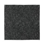 Black Western Damask Floral Print Silk Bandana