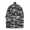 Black White And Grey Digital Camo Print School Backpack