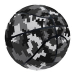 Black White And Grey Digital Camo Print Basketball