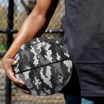 Black White And Grey Digital Camo Print Basketball