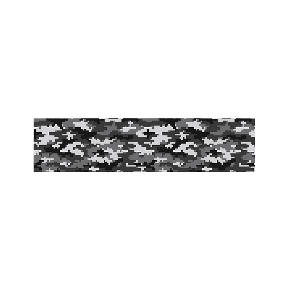 Black White And Grey Digital Camo Print Bed Runner