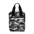 Black White And Grey Digital Camo Print Bible Tote Bag