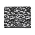 Black White And Grey Digital Camo Print Bifold Wallet
