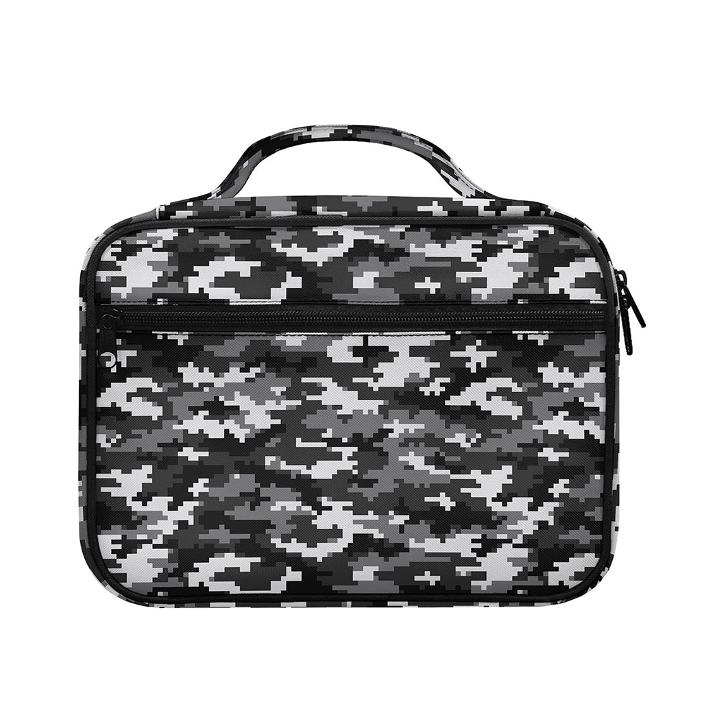 Black White And Grey Digital Camo Print Briefcase Bible Bag