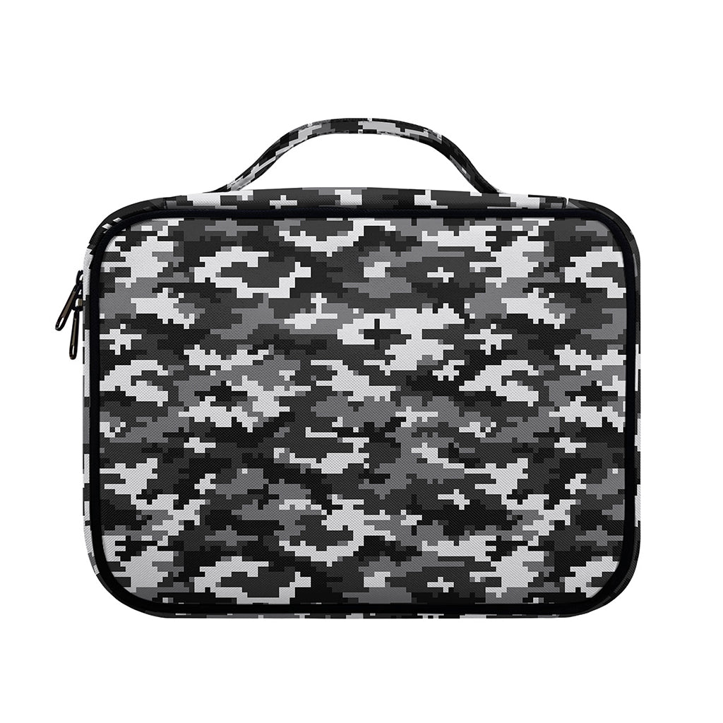 Black White And Grey Digital Camo Print Briefcase Bible Bag