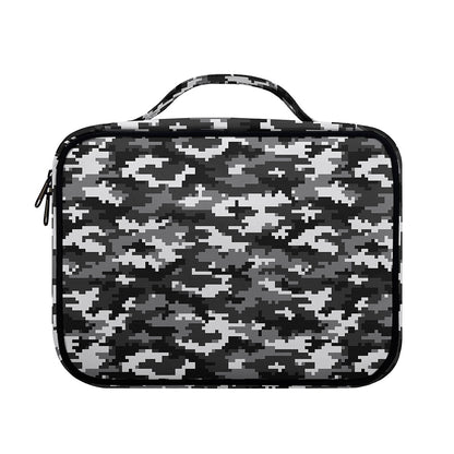 Black White And Grey Digital Camo Print Briefcase Bible Bag