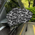 Black White And Grey Digital Camo Print Car Side Mirror Covers