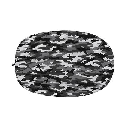 Black White And Grey Digital Camo Print Car Side Mirror Covers