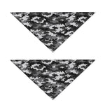 Black White And Grey Digital Camo Print Dog Bandana