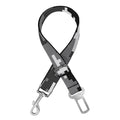 Black White And Grey Digital Camo Print Dog Seat Belt