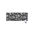 Black White And Grey Digital Camo Print Extended Mouse Pad