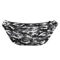 Black White And Grey Digital Camo Print Fanny Pack