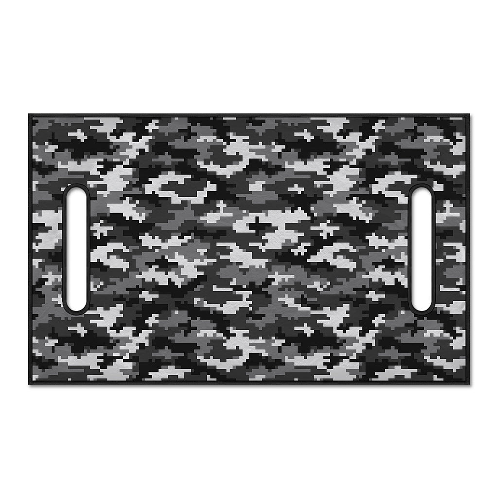 Black White And Grey Digital Camo Print Golf Cart Seat Cover