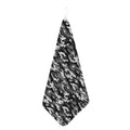 Black White And Grey Digital Camo Print Hand Towel