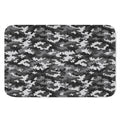 Black White And Grey Digital Camo Print Indoor Door Mat