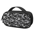 Black White And Grey Digital Camo Print Portable Cooler Travel Case