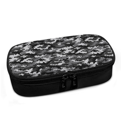 Black White And Grey Digital Camo Print Insulin Cooler Travel Case