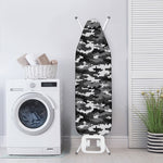 Black White And Grey Digital Camo Print Ironing Board Cover