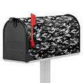Black White And Grey Digital Camo Print Mailbox Cover