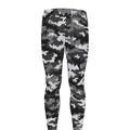 Black White And Grey Digital Camo Print Men's Leggings